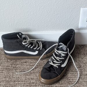 Vans Black and White Skate Shoes